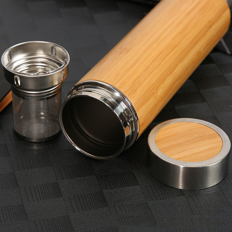 Insulated Bamboo & Steel Cup – Style Meets Sustainability
