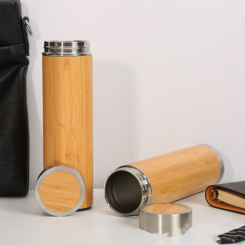 Insulated Bamboo & Steel Cup – Style Meets Sustainability