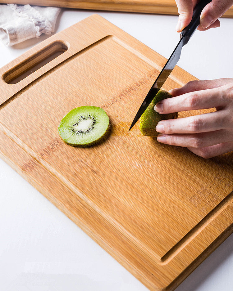 Bamboo Cutting Board with Juice Grooves