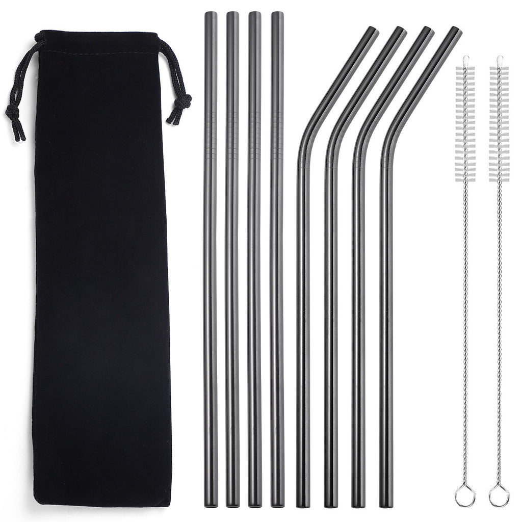 Stainless Steel Straws 8-Pack – Perfect for Any Drink