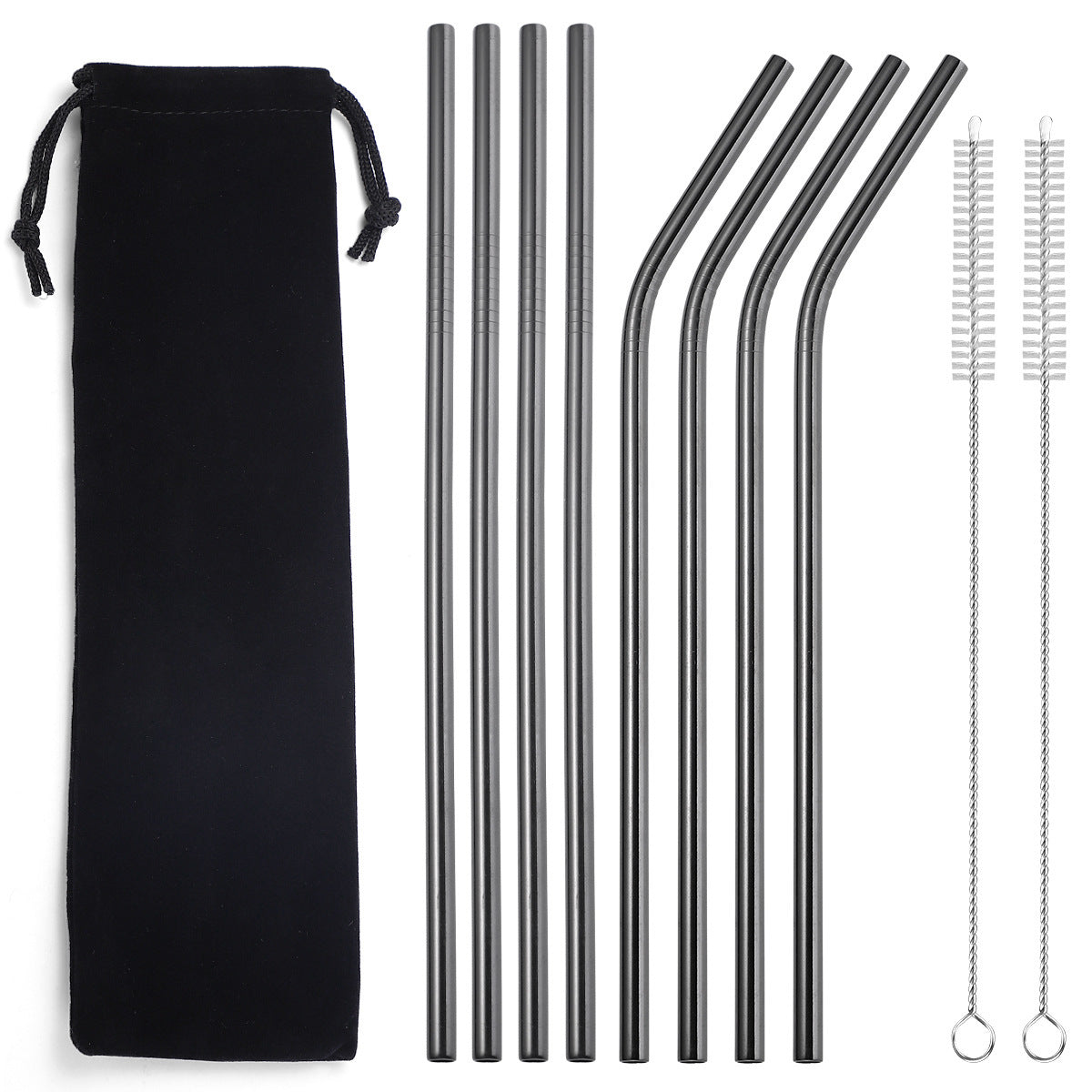 Stainless Steel Straws 8-Pack – Perfect for Any Drink